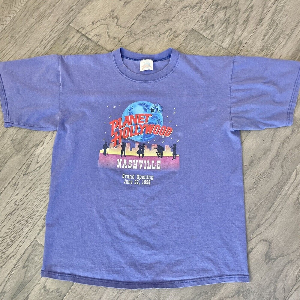 Vintage Planet Hollywood Nashville Grand Opening Size Large shirt 1996 USA Made
